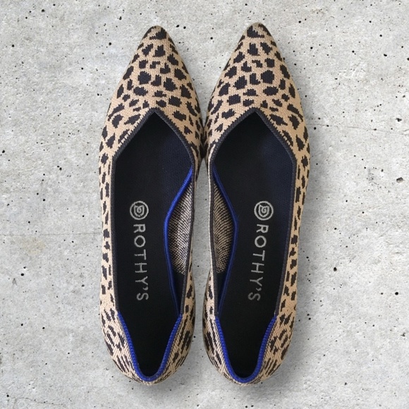 Rothy’s The Point Ballet Flat In Cheetah Print - Picture 6 of 13